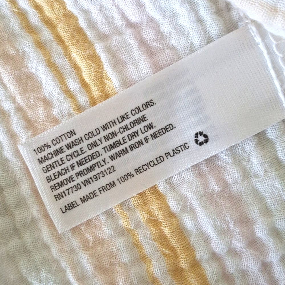 Universal Thread S Seersucker Cotton Striped Shirt Button Down Collared - Picture 6 of 8